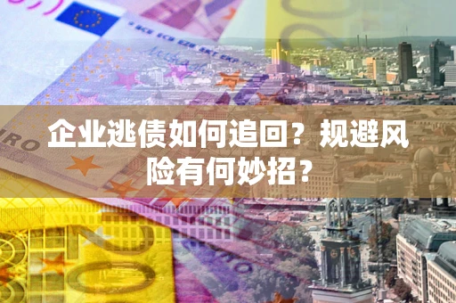 武汉企业逃债如何追回？规避风险有何妙招？