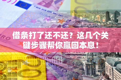 武汉借条打了还不还？这几个关键步骤帮你赢回本息！