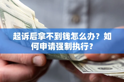 武汉起诉后拿不到钱怎么办？如何申请强制执行？