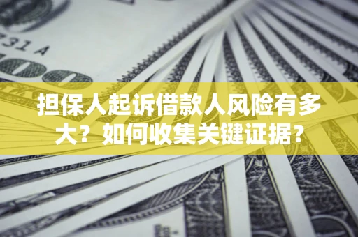 武汉担保人起诉借款人风险有多大？如何收集关键证据？