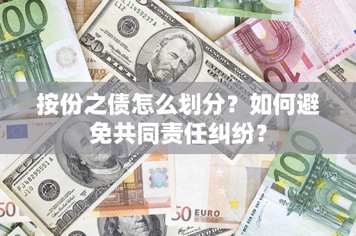 武汉按份之债怎么划分？如何避免共同责任纠纷？