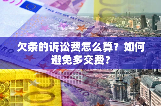 武汉欠条的诉讼费怎么算？如何避免多交费？