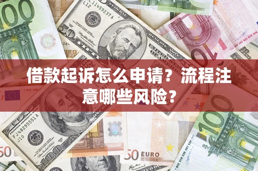 武汉借款起诉怎么申请？流程注意哪些风险？