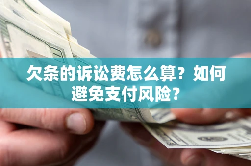武汉欠条的诉讼费怎么算？如何避免支付风险？