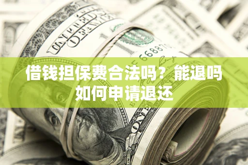 武汉借钱担保费合法吗？能退吗如何申请退还