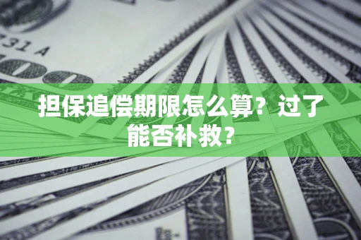 武汉担保追偿期限怎么算？过了能否补救？